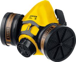 STAYER HF-6000, два фильтра A1 в комплекте, респиратор противогазовый, Professional (11175) - 1