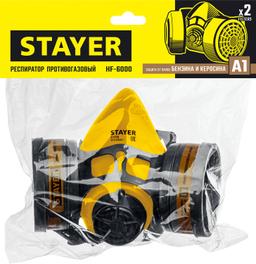 STAYER HF-6000, два фильтра A1 в комплекте, респиратор противогазовый, Professional (11175) - 2