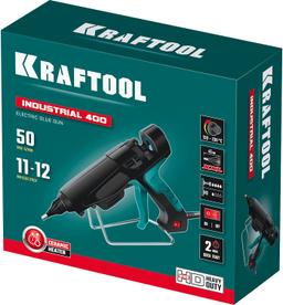 KRAFTOOL  Industrial 400, d 11 - 12 мм, 50 г/мин, 130 - 230°C, электрический термоклеевой пистолет (06843-300-12) - 3