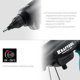 KRAFTOOL  Industrial 400, d 11 - 12 мм, 50 г/мин, 130 - 230°C, электрический термоклеевой пистолет (06843-300-12) - 5