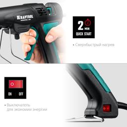 KRAFTOOL  Industrial 400, d 11 - 12 мм, 50 г/мин, 130 - 230°C, электрический термоклеевой пистолет (06843-300-12) - 7
