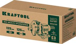 KRAFTOOL 3D Multi-Purpose, 125 мм, Чугунные слесарные тиски (32706-125) - 3