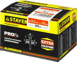 STAYER Pro-FIX, 3.2 х 15 мм, 500 шт, алюминиевые заклепки, Professional (31205-32-15) - 2