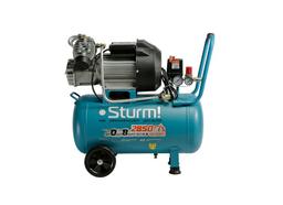 AC93250 Воздушный компрессор Sturm!, 2400 Вт, 50л, 410л/мин, 8бар, манометр, регул. давления - 15