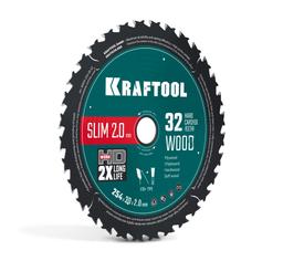 KRAFTOOL Slim wood cut 254 х 30 x 2.0 мм, 32Т, диск пильный по дереву, (36955-254-30-32) - 1