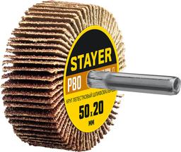 STAYER d 50 x 20 мм, P80, на шпильке d 6 мм, круг шлифовальный лепестковый (36607-080) - 1
