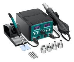 KRAFTOOL KR-75, 2-в-1 100-480°С 750 Вт, Ремонтная паяльная станция (55340) - 1