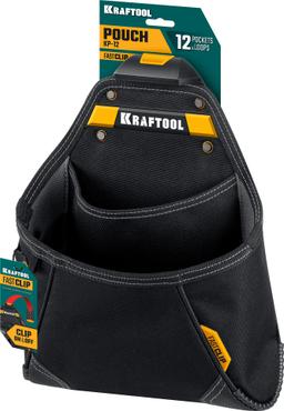 KRAFTOOL KP-12 поясная сумка с быстросъёмным креплением FastClip, 260 х 340 мм (38774) - 4