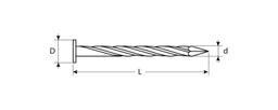 ЗУБР 70 x 3.4 мм, цинк, 5 кг, винтовые гвозди (305270-34-070) - 4