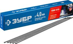 ЗУБР  Д 4.0 х 450 мм, 5 кг в коробке, УОНИ 13/55 с основным покрытием, электрод сварочный, Профессионал (40025-4.0) - 1