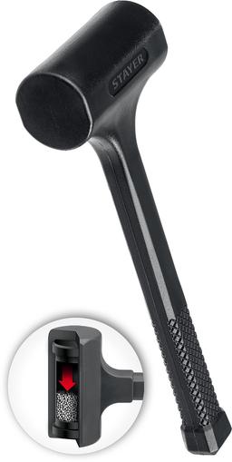STAYER 40 мм, 450 г, цельнолитой безынерционный молоток, Professional (2042-680) - 1