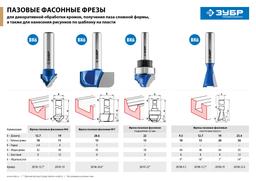 ЗУБР 19 x 20 мм, угол 7°, фреза пазовая фасонная "Ласточкин Хвост", Профессионал (28748-19) - 7