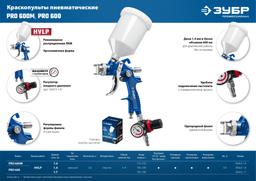 ЗУБР PRO 600, HVLP, 1.7 мм, пневматический краскопульт с верхним бачком, Профессионал (06563-1.7) - 9