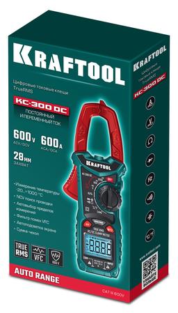 KRAFTOOL KC-300DC Цифровые токовые клещи (59830) - 3