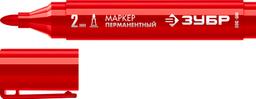 ЗУБР МП-300 красный, 2 мм перманентный маркер (06322-3) - 1