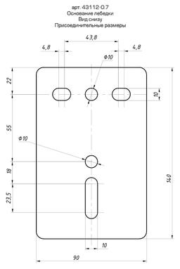 STAYER MAXPull, 0.7 т, 8 м, ручная барабанная тросовая лебедка (43112-0.7) - 3