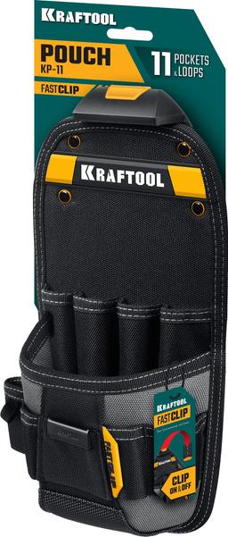KRAFTOOL KP-11 поясная сумка с быстросъёмным креплением FastClip, 170 х 360 мм (38777) - 3
