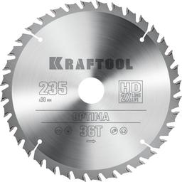 KRAFTOOL Optima, 235 х 30 мм, 36Т, пильный диск по дереву (36951-235-30) - 1