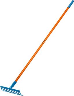 GRINDA PR-12S FIBER, 310 х 80 х 1500 мм, 12 прямых зубцов, углеродистая сталь, фибергласовый черенок, садовые грабли, PROLine (39652) - 1