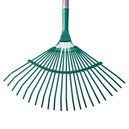 GRINDA  PR-40 ALU, 440 х 250 х 1630 мм, 22 плоских зубца, алюминиевый черенок, веерные грабли, PROLine (39586) - 4
