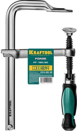 KRAFTOOL  Forge FF-160/80, 80 х 160 мм, цельнокованая струбцина F (32014-080-160) - 2