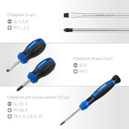 ЗУБР 18 предм., набор отверток, Профессионал (25242) - 7