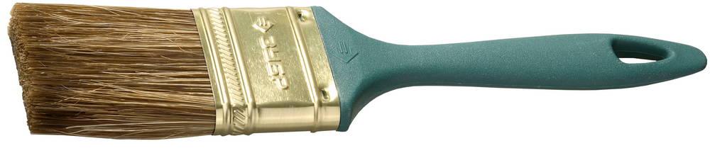 ЗУБР Аква КП-14, 50 мм, 2", смешанная щетина, пластмассовая рукоятка, плоская кисть (4-01014-050)