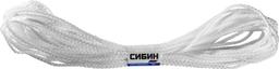 СИБИН 5 мм, 20 м, вязаный, с сердечником, белый, полипропиленовый шнур (50255) - 2