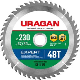 URAGAN Expert, 230 х 32/30 мм, 48Т, пильный диск по дереву (36802-230-32-48) - 1