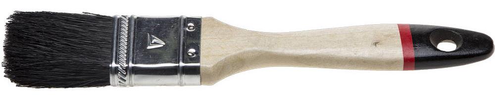 STAYER UNIVERSAL-EURO, 63 мм, 2.5", чёрная натуральная щетина, деревянная ручка, все виды ЛКМ, плоская кисть (01022-063)