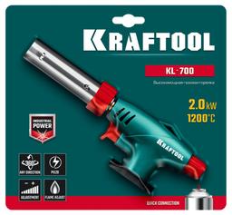 KRAFTOOL KL-700 с пьезоподжигом, увеличенная мощность, газовая горелка на баллон (55516) - 2