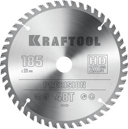 KRAFTOOL Precision, 185 x 20 мм, 48Т, пильный диск по дереву (36952-185-20) - 1