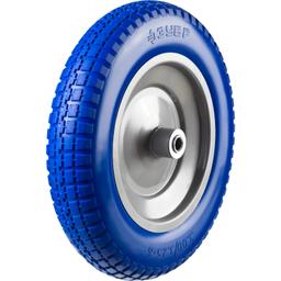 ЗУБР КПУ-3, 3.25" х 350 мм, для тачек (арт. 39914, 39911), стальной диск, раб. давл. 1.8 - 2 атм., полиуретановое колесо, Профессионал (39912-3) - 1