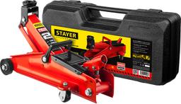 STAYER R-28 RED FORCE, в кейсе, 2 т, 130 - 350 мм, подкатной домкрат для легковых а/м, Professional (43153-2-K) - 1