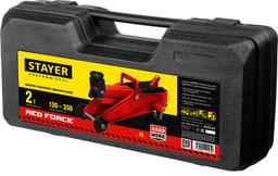 STAYER R-28 RED FORCE, в кейсе, 2 т, 130 - 350 мм, подкатной домкрат для легковых а/м, Professional (43153-2-K) - 3