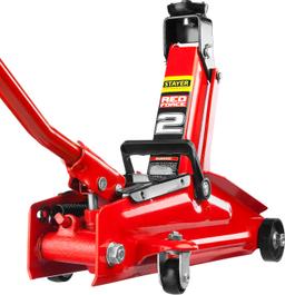 STAYER R-28 RED FORCE, в кейсе, 2 т, 130 - 350 мм, подкатной домкрат для легковых а/м, Professional (43153-2-K) - 5