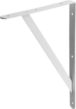 STAYER 400 х 280 х 30 х 4 мм, белый, усиленный уголок-кронштейн (37423-1) - 1