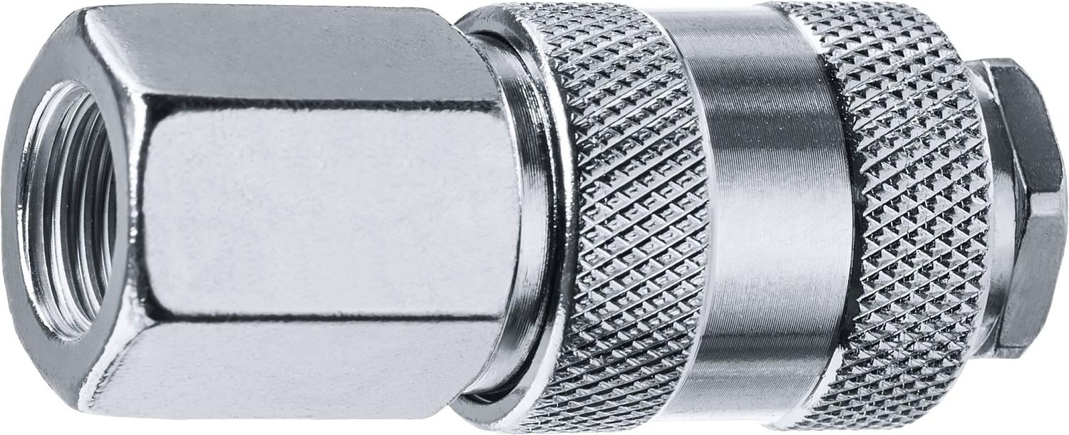 ЗУБР  1/4"F - рапид муфта, переходник, Профессионал (64910-1/4)