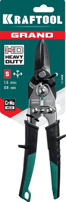 KRAFTOOL Grand, 270 мм, прямые ножницы по металлу (2324-S) - 2