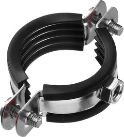 ЗУБР 1 1/4", цинк, 8 шт, трубный хомут с гайкой (37850-40-45) - 1