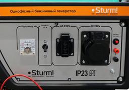PG8765NE Бензогенератор Sturm!, 6500 ВА, электро старт, АКБ, колеса, 77,7 кг - 3