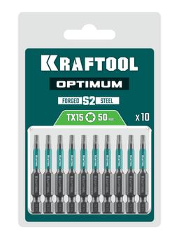 KRAFTOOL OPTIMUM TX 15, 50 мм, 10 шт, биты (26126-15-50-10) - 2