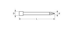 ЗУБР 35 x 1.8 мм, цинк, 100 г, финишные гвозди (305316-18-035) - 3
