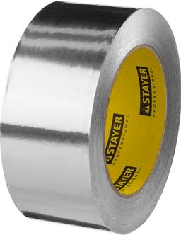 STAYER ProTape 50 мм, 50 м, до 120 °С, самоклеящаяся алюминиевая лента, Professional (12268-50-50) - 1