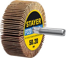 STAYER  d 50 x 20 мм, P320, на шпильке d 6 мм, круг шлифовальный лепестковый (36607-320) - 1