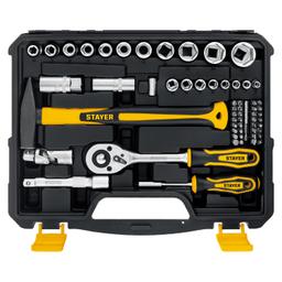 STAYER UNIVERSAL 83, 83 предм., (1/2"+ 1/4"), универсальный набор инструмента, Professional (27710-H83) - 7