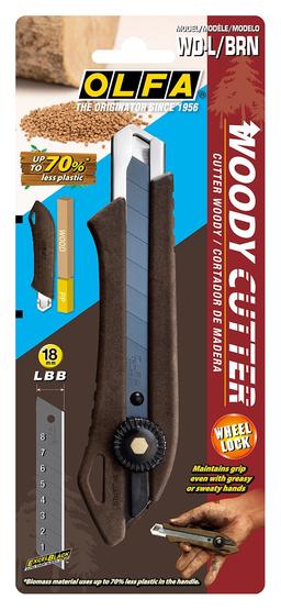 OLFA WOOD-PP Models 18 мм, с сегментированным лезвием, нож (OL-WD-L) - 10
