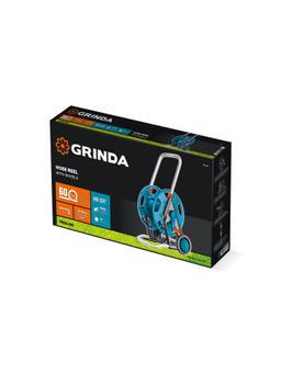 GRINDA HC-60, для шлангов 60м x 1/2″ и 30м х 3/4″, усиленные колёса, телескопическая ручка, катушка для шлангов ProLine (8-428430) - 2