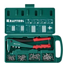 KRAFTOOL X-3, 2.4 - 4.8 мм, литой заклепочник в кейсе (31170-H6) - 8