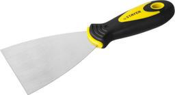 STAYER MAXFlat, 100 мм, профилированное полотно, двухкомпонентная ручка, нержавеющий, шпатель (10041-10) - 1